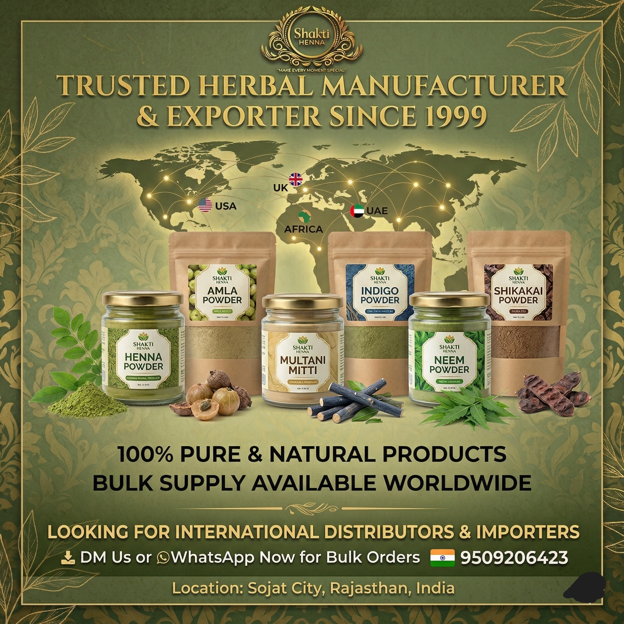 Henna farms in Rajasthan, India